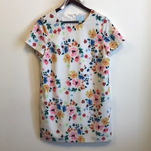 CeCe floral shift dress.